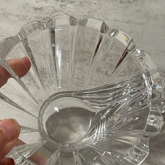 Vintage 90s Rosenthal Studio Line Blossom Lead Crystal Candleholder Germany 3" H - Picture 6 of 9